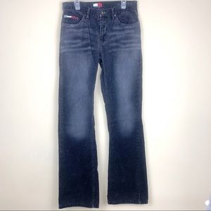 Tommy Hilfiger | Black Cordorouy Flare 2000s Style